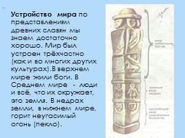 Представление древних славян об устройстве мира - Структура славянской мифологии, слайд 2
