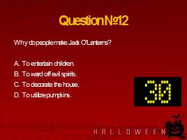 Тест «Halloween» What do we know about it?, слайд 14