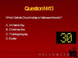 Тест «Halloween» What do we know about it?, слайд 15