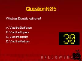 Тест «Halloween» What do we know about it?, слайд 17