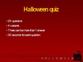 Тест «Halloween» What do we know about it?, слайд 2