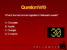 Тест «Halloween» What do we know about it?, слайд 21