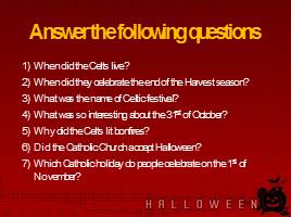 Тест «Halloween» What do we know about it?, слайд 27