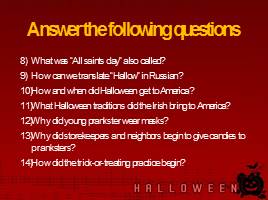 Тест «Halloween» What do we know about it?, слайд 28