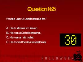 Тест «Halloween» What do we know about it?, слайд 7
