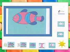 Пластилиновая живопись «Рыбка в аквариуме», слайд 12