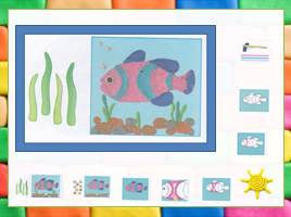 Пластилиновая живопись «Рыбка в аквариуме», слайд 14