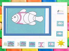 Пластилиновая живопись «Рыбка в аквариуме», слайд 9