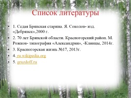 Исследование природных зон Красногорского района Брянской области, слайд 11