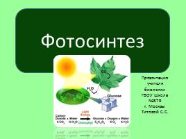 Фотосинтез, слайд 1