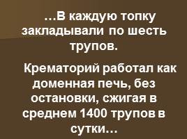 Концентрационные лагеря во время ВОВ, слайд 13