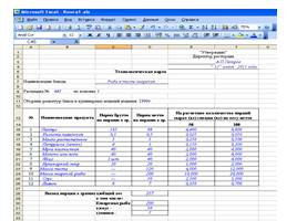 Бинарный урок по теме «Применение программы электронная таблица Excel в профессии «Повар, кондитер», слайд 23