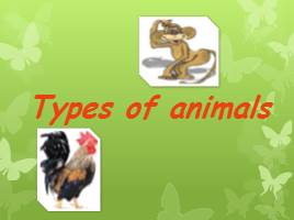 Types of animals, слайд 1