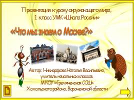 Презентация Что мы знаем о Москве?