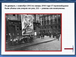Подвиг трамвайщиков блокадного Ленинграда, слайд 23