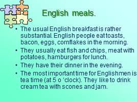 English and American food and meals, слайд 4