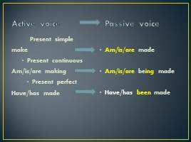 Passive voice - 10 класс, слайд 3