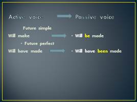 Passive voice - 10 класс, слайд 5
