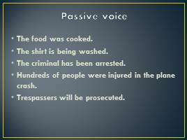 Passive voice - 10 класс, слайд 6