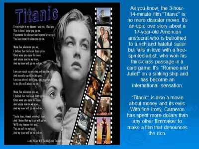 Презентация About film titanic