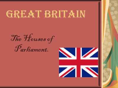 Презентация Great britain. the houses of parliament