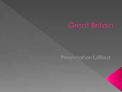 Презентация Great britain на английском